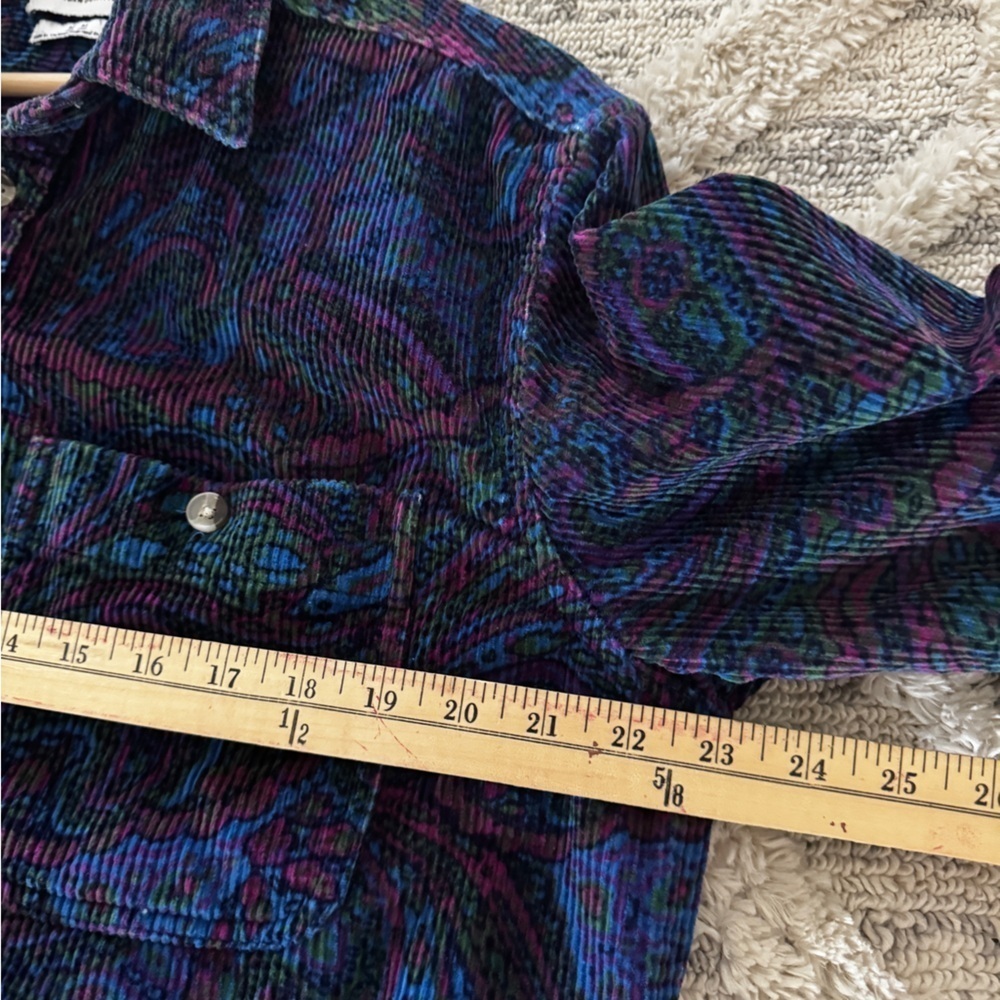 Urban Outfitters Multicolor Corduroy Shirt Size Medium - Picture 9 of 10